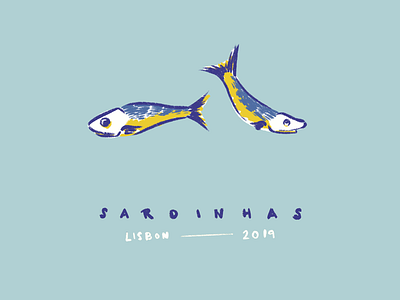 Sardinhas fish lisbon portugal procreate sardines summer vacation
