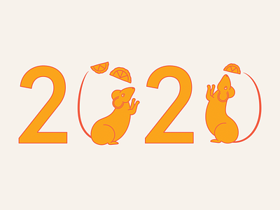 Year of the Rat 2020 chinese new year illustration lunar new year rat