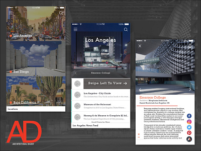 Architectural App Design app ios iphone mobile mobile design screen ui ux