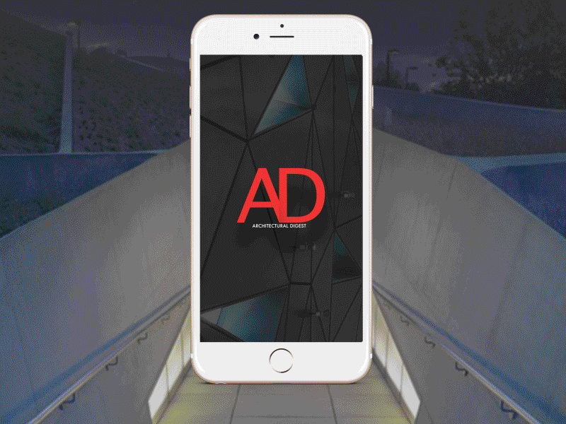 Architectural Digest - Article Interaction ae animation app icon interaction interface share ui ux