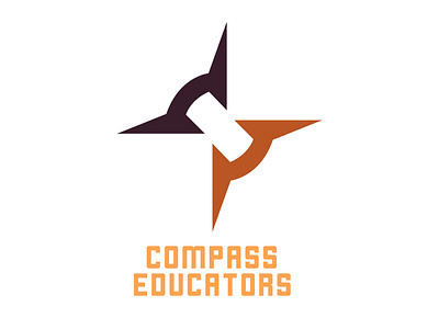 Compass Educators branding clean design logo minimal modern photoshop vector