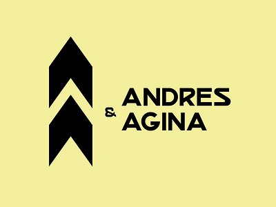 Andres Agina branding icon illustration logo minimal vector
