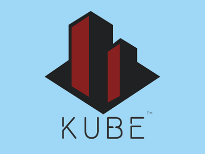 Kube Constructions branding illustrator logo minimal modern photoshop vector