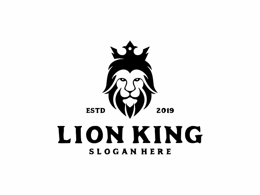 Lion + Crown Logo By Artdio Std On Dribbble