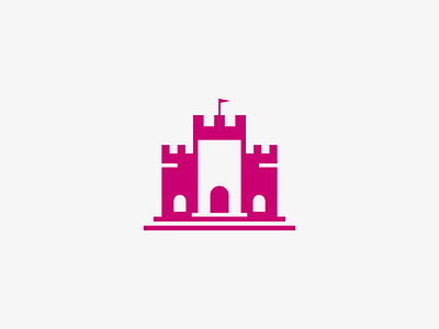 CASTLE LOGO castle logo logodesign negativespace simple unique