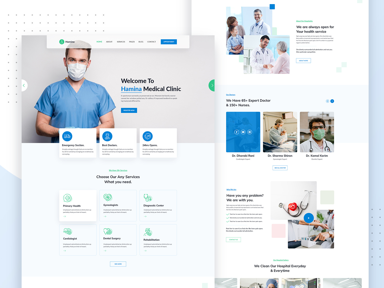 Medical Clinic Homepage Design v2 by Hossain 👑 on Dribbble