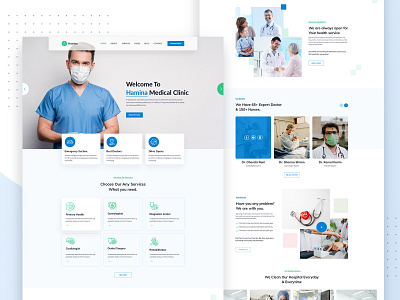 Medical Clinic Homepage Design v2
