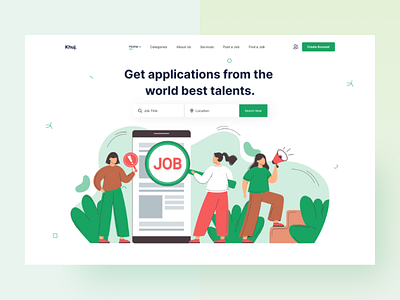 Job Finder - Landing Page Website