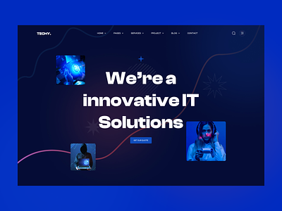 Techy IT - Header Concept