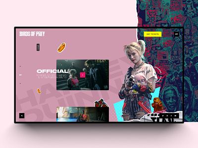 Birds-of-prey-🐱‍👤 graphic design interaction interaction design minimal mobile design movies uidesign ux design web webdesign website