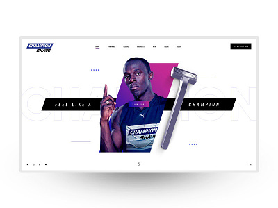 Landing page Champion Shave interaction landingpage mobiledesign uidesign uxdesign web webdesign