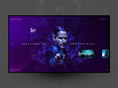 john wick 3 interaction mobiledesign uidesign uxdesign web webdesign website