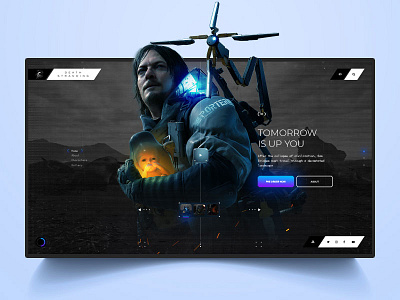 Death Stranding Web Design 🎮💥 action game game interaction interaction design mobile design playstation playstation game ps4 uxdesign webdesign website xbox xbox game