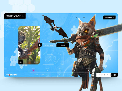 Biomutant web concept design 💥