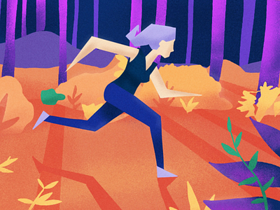 Sprint illustration marketing procreate running sports
