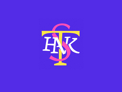 T-h-a-n-k-s Monogram lettering monograms type typography