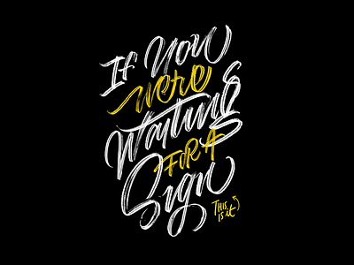 👈🏻 What are you waiting for? brushlettering cintiq lettering wacom
