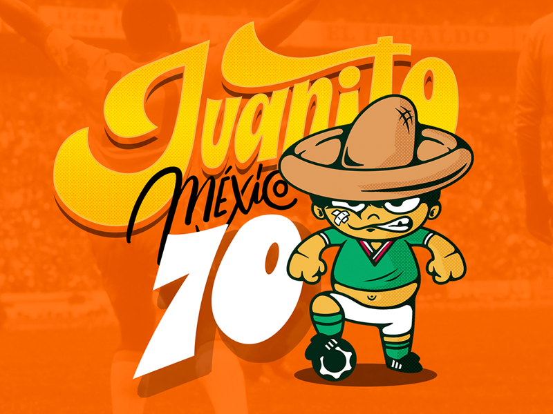 World Cup Characters Mexico 70 character illustration lettering mexico soccer worldcup