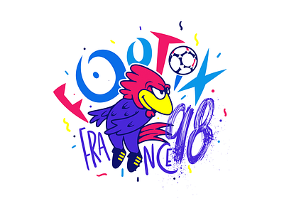 World Cup Characters France 98 character illustration lettering mexico soccer worldcup