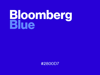 Bloomberg Blue #2800D7