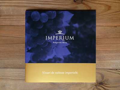 Imperium brochure branding brochure cover crown editorial gold identity king logo pantone royal wine