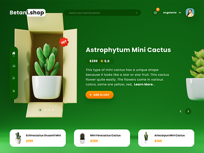 Mini Cactus Landing Page