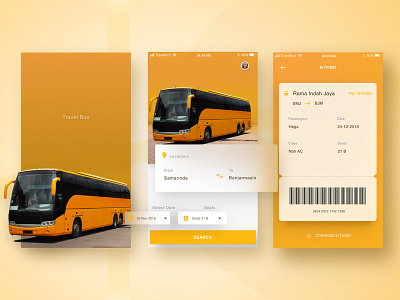 Travel Bus Exploration apps bus card eticket travel ui ui ux