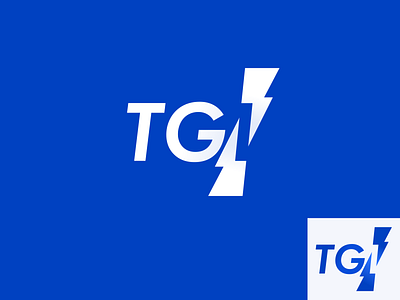 TGI Logo branding design icon logo negative space