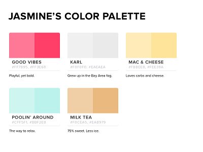 Jasmine's Color Palette color palette