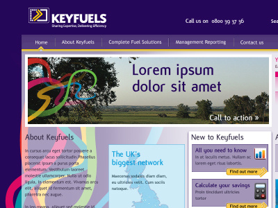 Keyfuels concept home page keyfuels