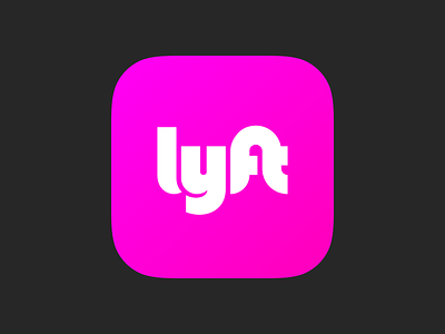 Lyft iOS App Icon 2020 app app icon aso experiment gradient icon ios logo lyft mobile pink play store seo ui