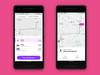 Lyft Walk Mode