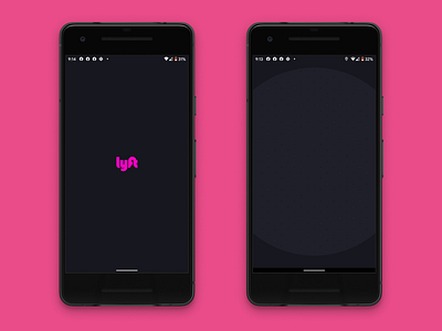 Lyft Android Splash Black