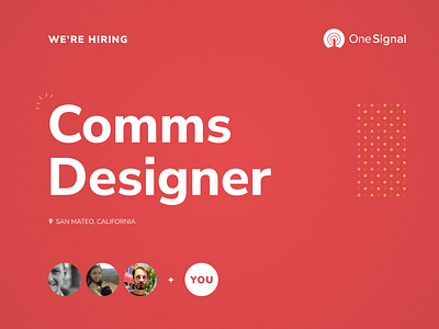 OneSignal Hiring: Visual Communications Designer