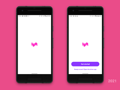 Lyft Android First Impression Redesign android bike branding design flow impression lyft mobile quality simple ui ux whitespace wholesome