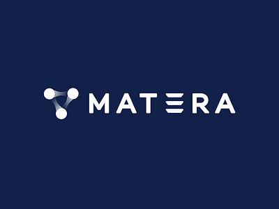 Mat3ra Rebranding app atom atoms branding design flat icon logo material materials minimal science typography web