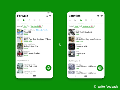Sprocket Android Bounties Feature android app bicycle bike bounties bounty bounty hunger feature feedback find material mobile need search sprocket tabs ui ux want wanted