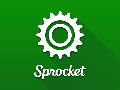 Sprocket app branding android app bicycle bicycle app cog freewheel gear green ios logotype sprocket symbol