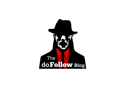 doFollow blog logo black black hat blog dofollow dofollow.de evil hack hacker mysterious mystery red tie