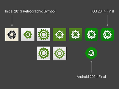 Sprocket App Icon Iterations