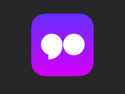 go90 iOS app icon 90 go go90 ios millenial oncue purple streaming two tone verizon vibrant video