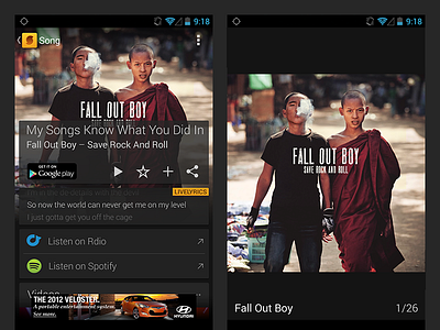 SoundHound Android Gallery