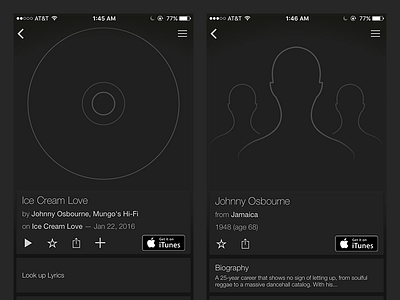 SoundHound No-Image Illustrations album android artist identify ios music musician outline silhouette song soundhound ui