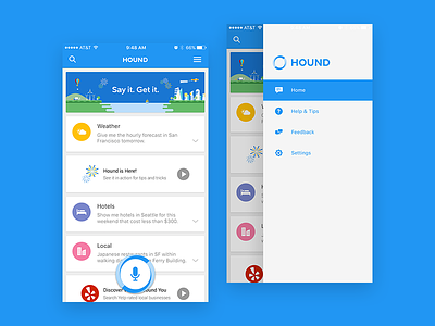 Hound iOS ai assistant future hound ios quality search sound soundhound ui ux voice
