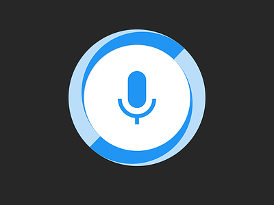 Hound Android App Icon assistant fab hound launcher material microphone scifi search simple soundhound ui voice