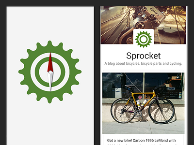 Sprocket Android 1.0 Placeholder Interface android blog compass development feed hack instagram news sprocket tumblr ui ux