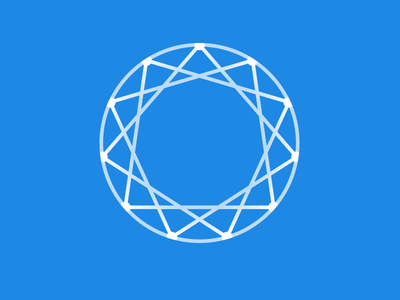 WeLink App Symbol (blue) design graphic design icon internet marketing monitor platform safe social symbol threat welink