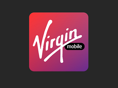 Virgin Mobile Android App Icon android app gradient hd icon launcher material mobile style ui upscale virgin