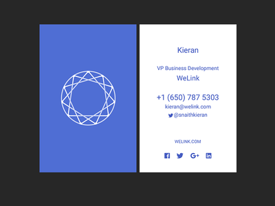 WeLink Business Cards brand branding business business card card cards circle design graphic graphic design icon logo