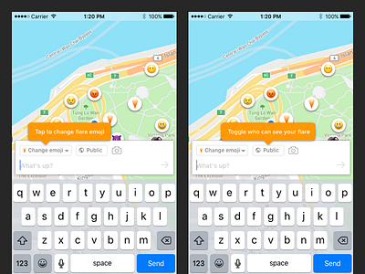 Flare iOS 1.1 Creation Tooltips anonymous flare friends icon ios iphone local location mobile private tooltip tutorial